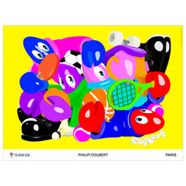 Philip Colbert Lobster Games Team GB poster